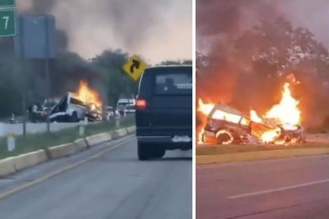 Cel puțin 15 oameni au murit după ce o dubă s-a ciocnit cu un TIR! Impactul a fost atât de puternic încât victimele au fost aruncate pe șosea